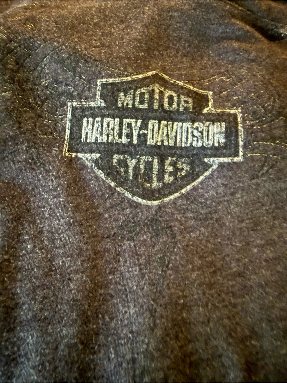 Harley-Davidson Charcoal Gray Long Sleeve Tee with Shield Logo